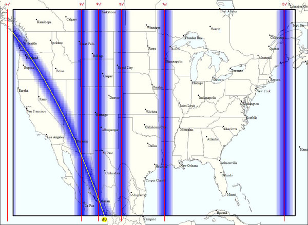 LINES WITH BLUE SHADED ORB MAP