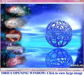 Sirius Opening Window